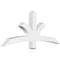 Ekena Millwork Davenport Architectural Grade PVC Gable Bracket, 60"W x 25"H x 4"D x 4"F, 10/12 Pitch GBP060X25X0404DAV00 - alternate 1